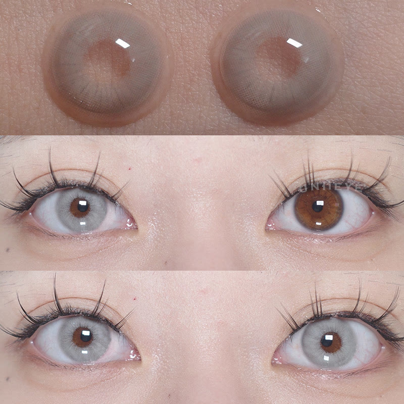 Uniieye Rome Times Grey Prescription Colored Contact Lenses