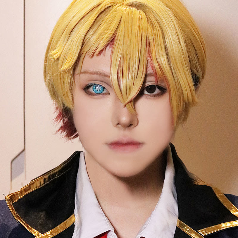 Uniieye Blind Aqua Hoshino Blue Cosplay Colored Contact Lenses-UNIIEYE