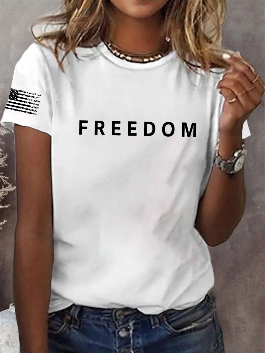Women's Freedom Is Not Free R.I.P C.K Short Sleeve T-Shirt-America250