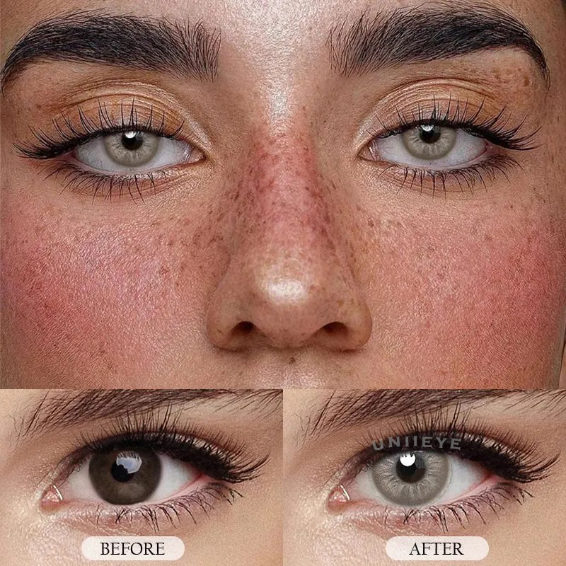 Uniieye Unspoken Mirage Brown Prescription Colored Contact Lenses