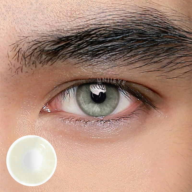 Uniieye Aurora Crystal Grey Men Colored Contact Lenses