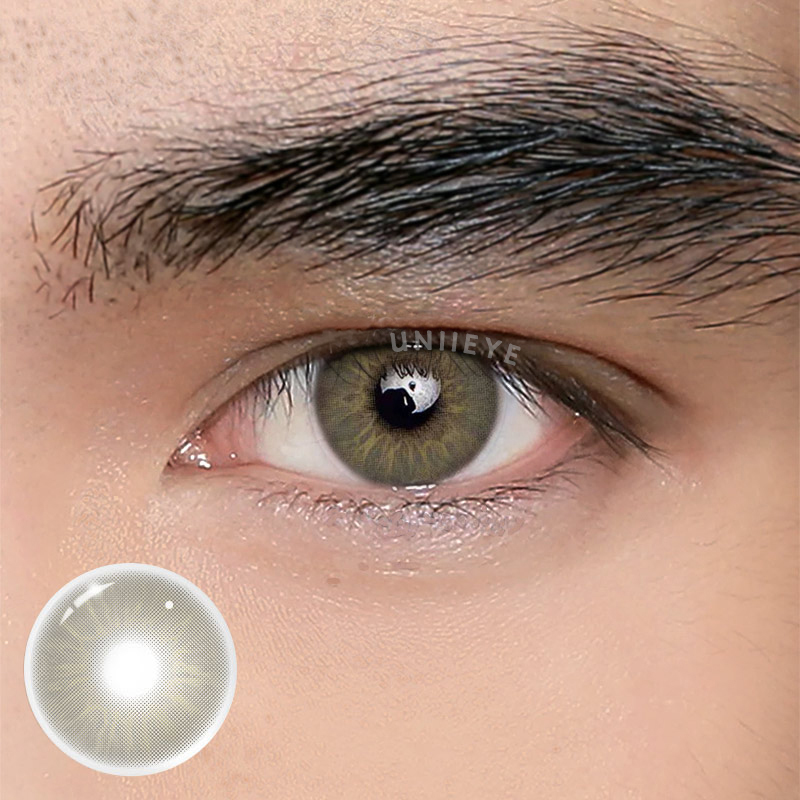 Uniieye Eros Grey Prescription Men Colored Contact Lenses