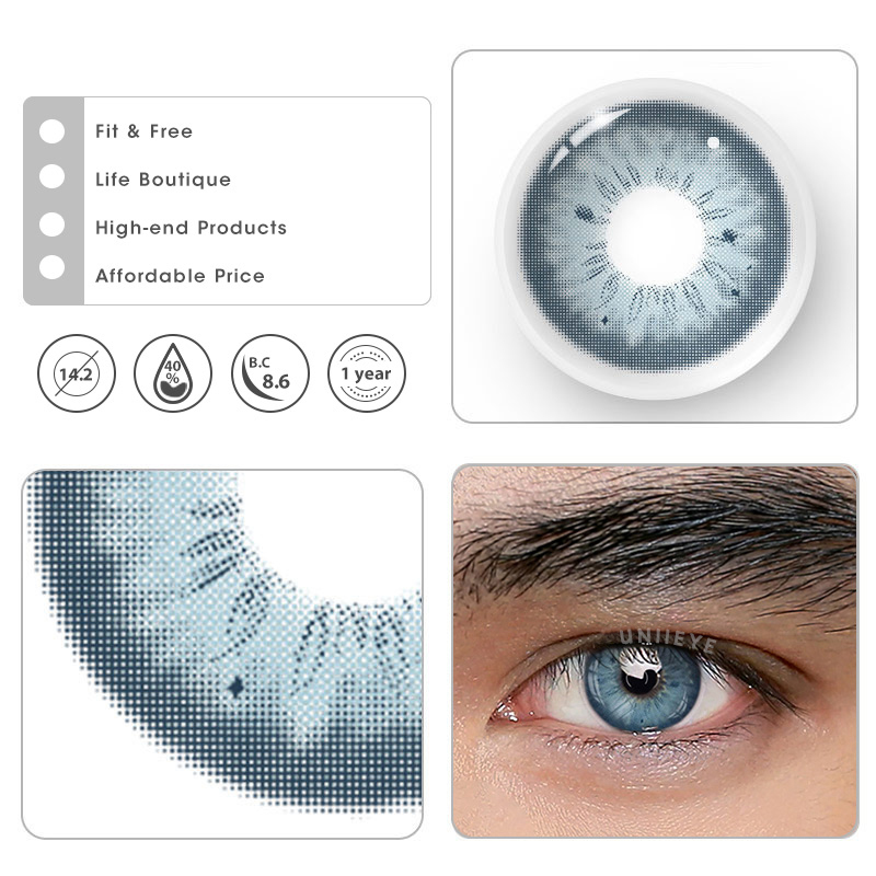 Uniieye Stunna Girl Chole Prescription Men Colored Contact Lenses