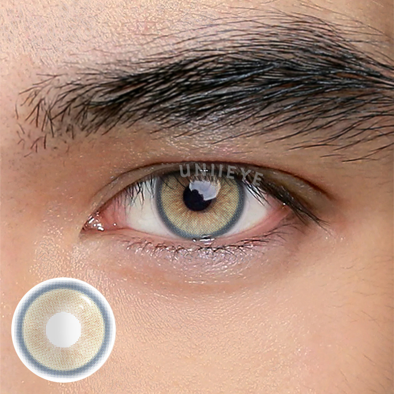 Uniieye Genshin Moon Brown Prescription Men Colored Contact Lenses