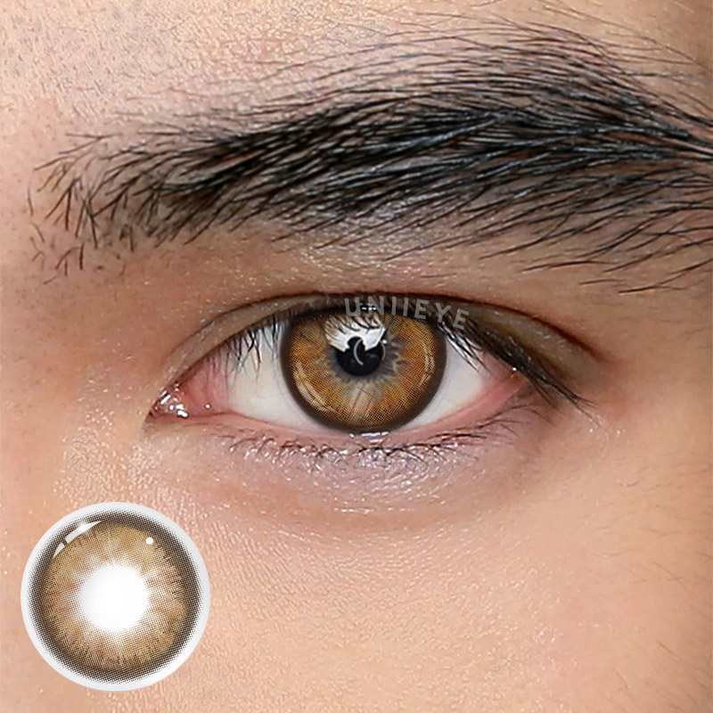 Uniieye Maldives Brown Men Colored Contact Lenses