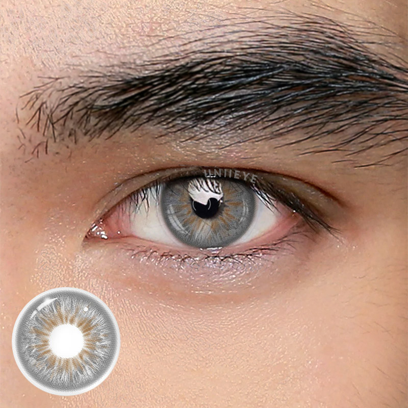 Uniieye Crush Grey Men Colored Contact Lenses
