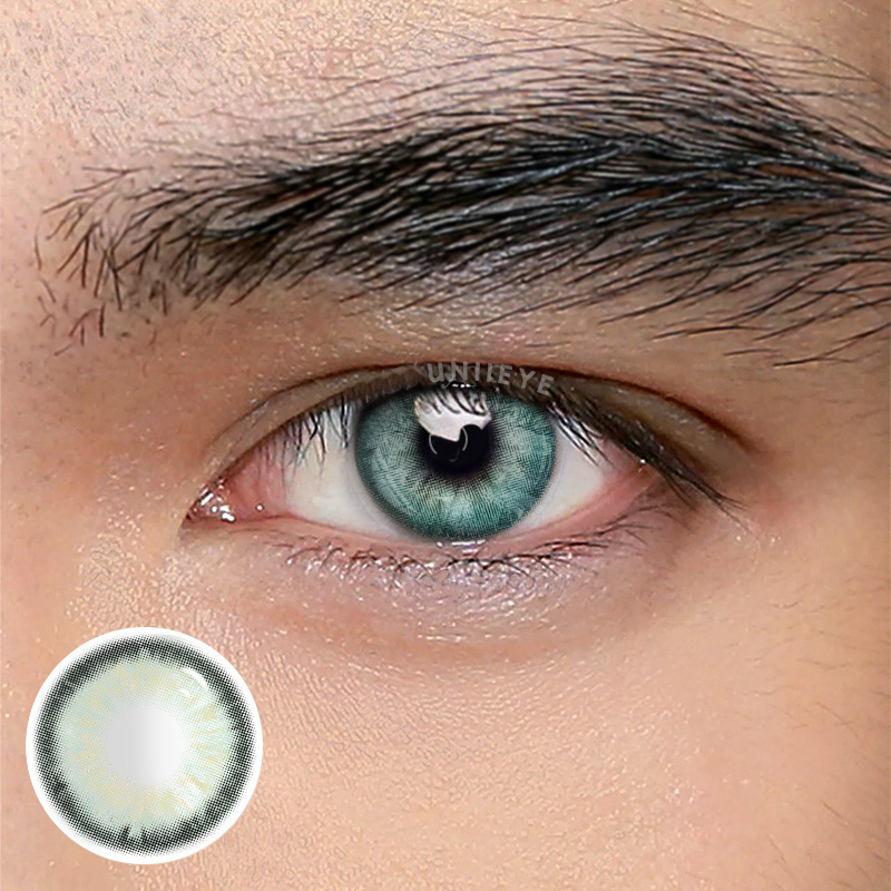 Uniieye Aegean Sea III Green Men Colored Contact Lenses