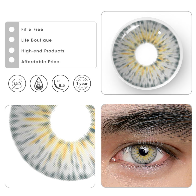 Uniieye Kaleidoscope Megan Fox Men Colored Contact Lenses