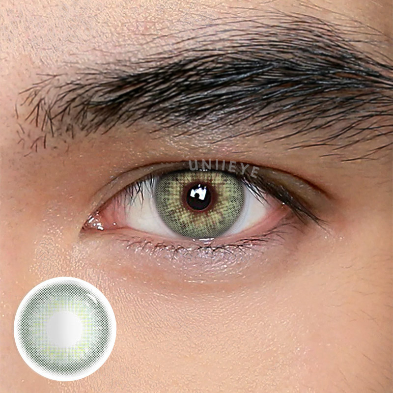 Uniieye DNA II Green Prescription Men Colored Contact Lenses