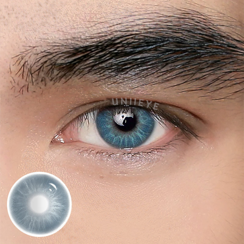 Uniieye Eros Blue Prescription Men Colored Contact Lenses