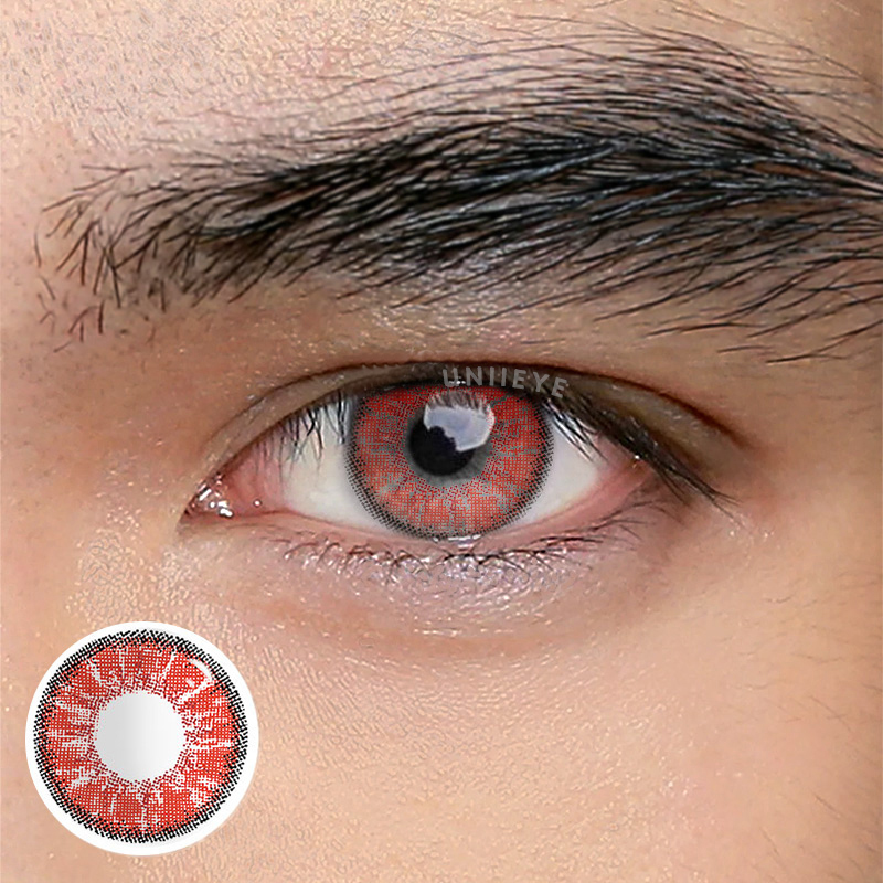 Uniieye Magic Hour II Vika Ruby Prescription Men Colored Contact Lenses
