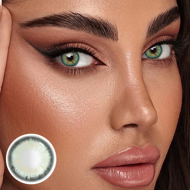 Uniieye Aegean Sea III Green Colored Contact Lenses