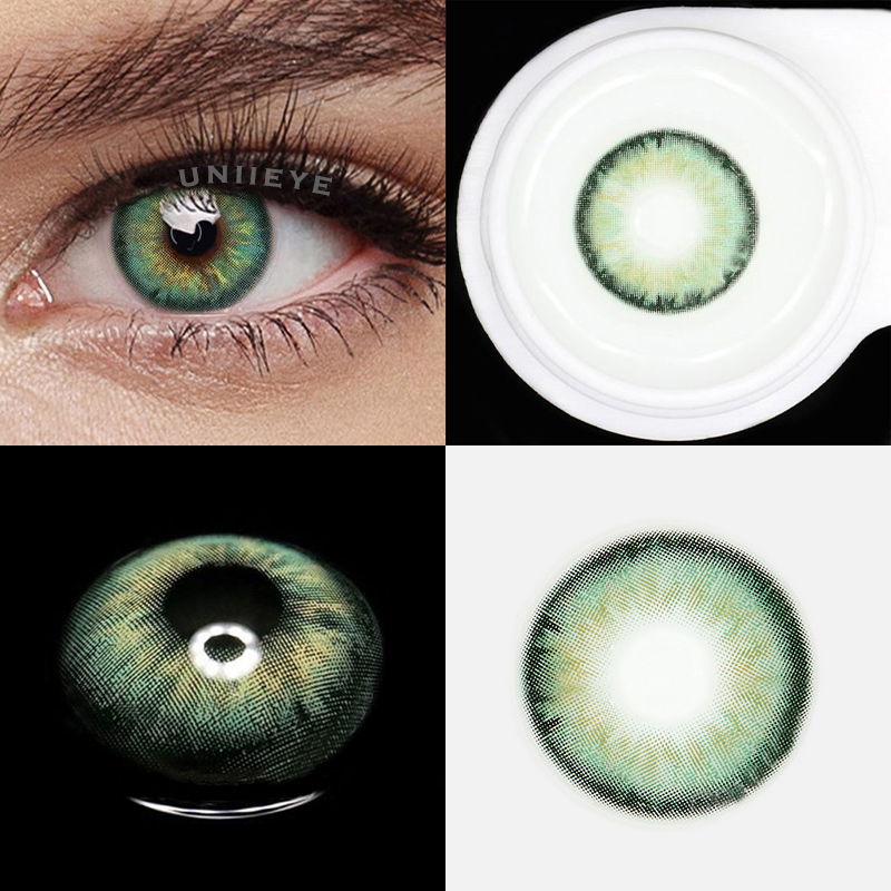 Uniieye Aegean Sea III Green Colored Contact Lenses