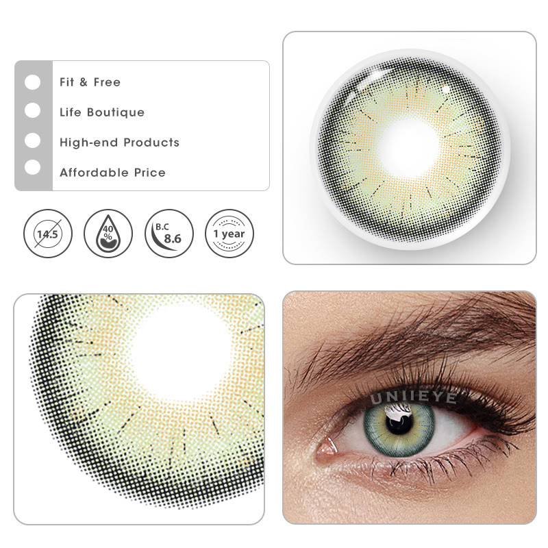 Uniieye Twilight Green Colored Contact Lenses