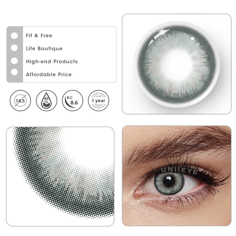 Uniieye Maldives Grey Colored Contact Lenses
