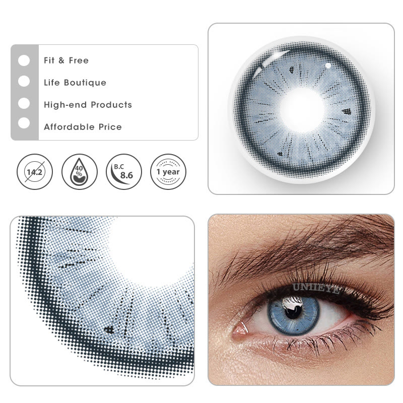 Uniieye Fruit Blue Colored Contact Lenses-UNIIEYE
