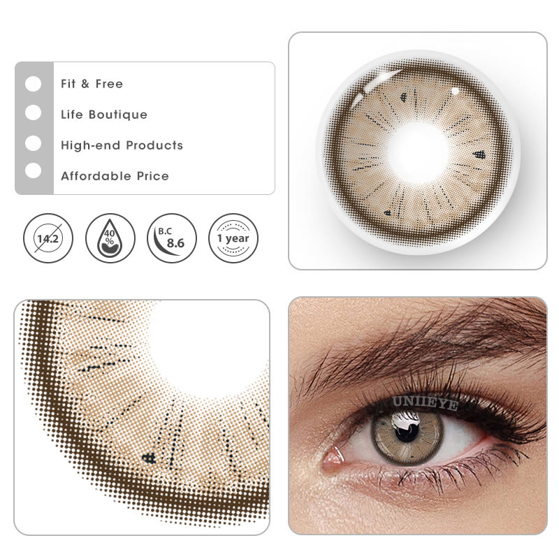 Uniieye Fruit Brown Colored Contact Lenses-UNIIEYE