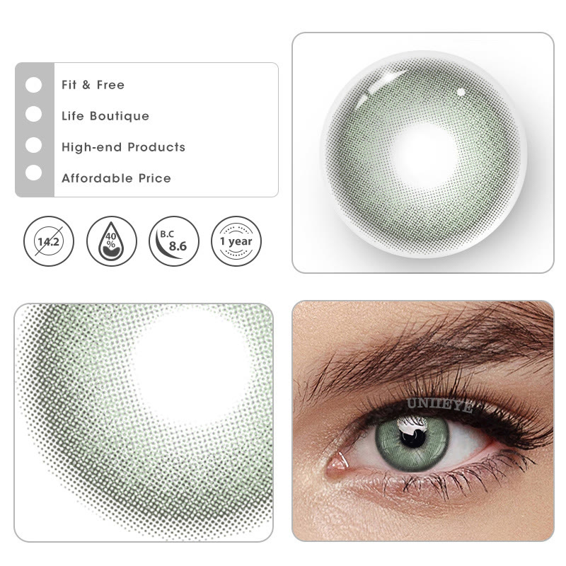 Uniieye Apex Green Colored Contact Lenses-UNIIEYE