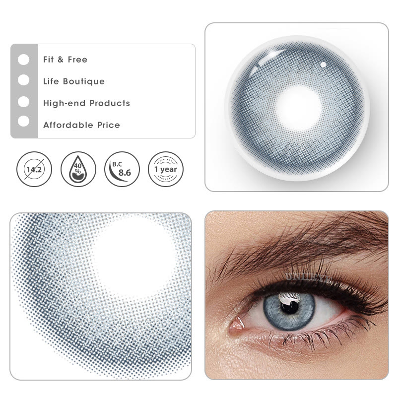 Uniieye Apex Blue Colored Contact Lenses-UNIIEYE