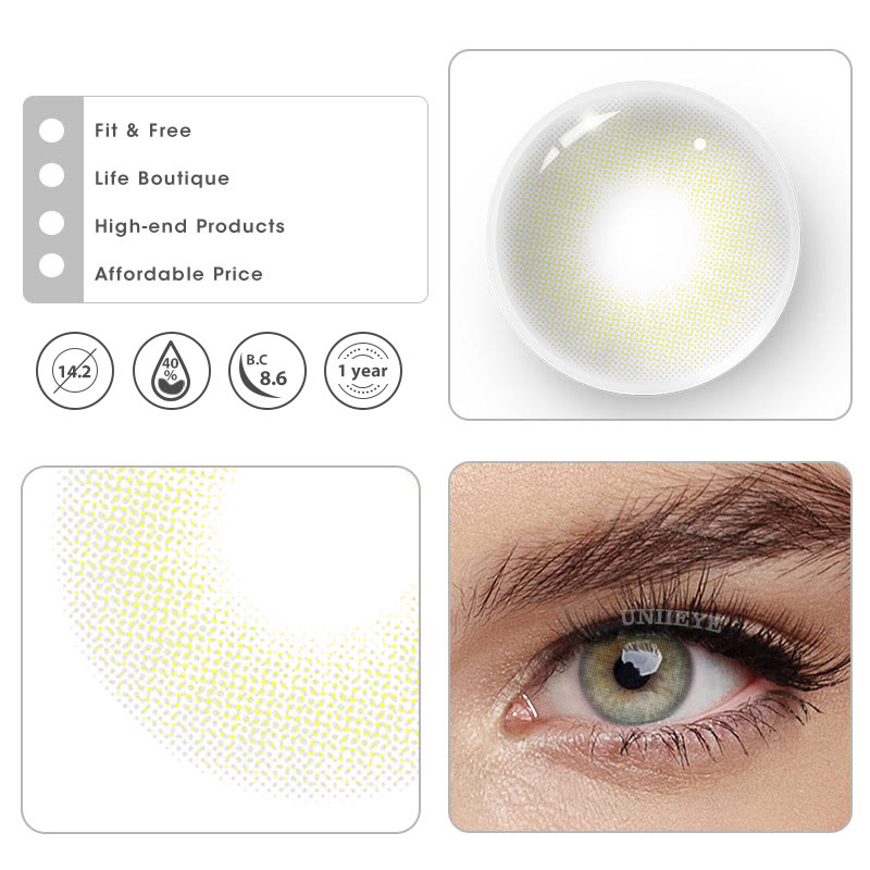 Uniieye Hidrocor II Ipanema Prescription Colored Contact Lenses-UNIIEYE