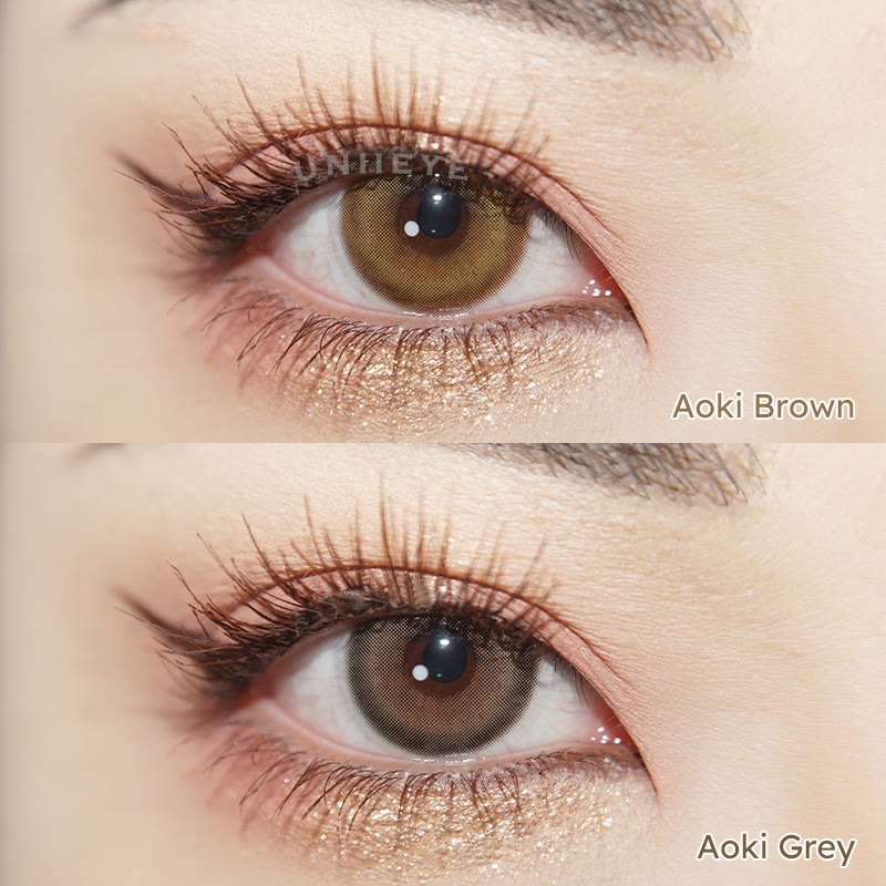 Uniieye Aoki Brown Colored Contact Lenses