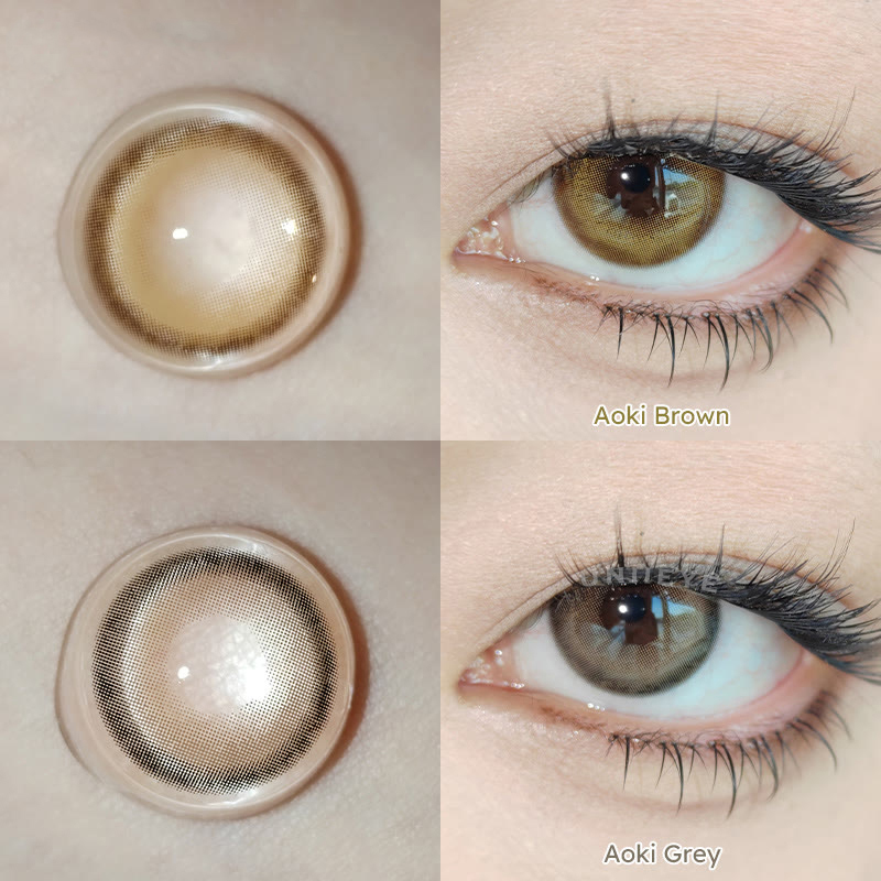 Uniieye Aoki Brown Colored Contact Lenses