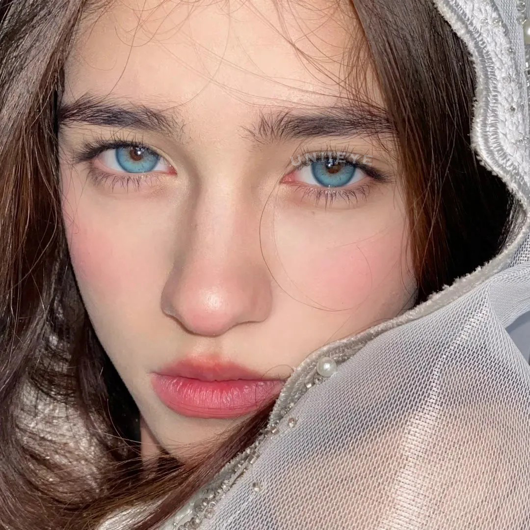 Uniieye Neo Glamour Blue Green Prescription Colored Contact Lenses