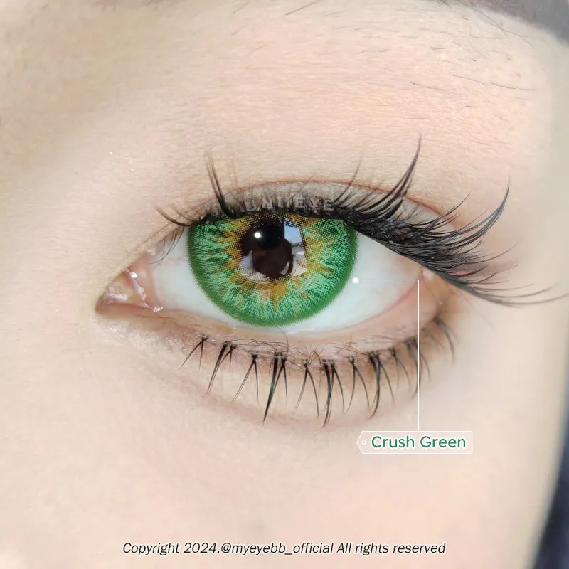 Uniieye Crush Green Prescription Colored Contact Lenses