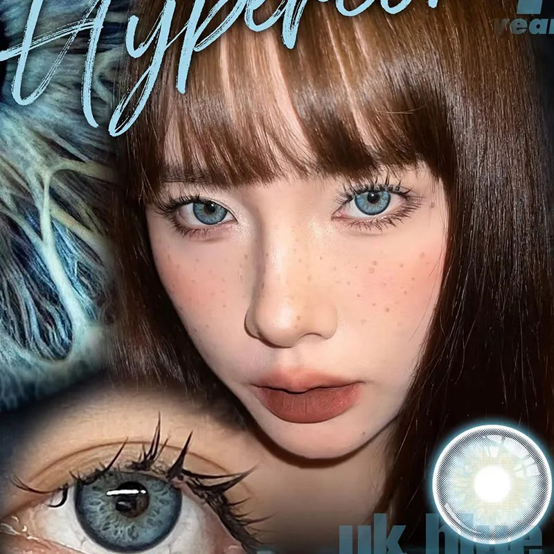 Uniieye Tyrande Blue Prescription Colored Contact Lenses