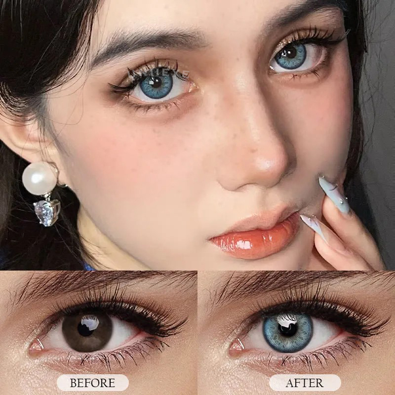 Uniieye Tyrande Blue Prescription Colored Contact Lenses