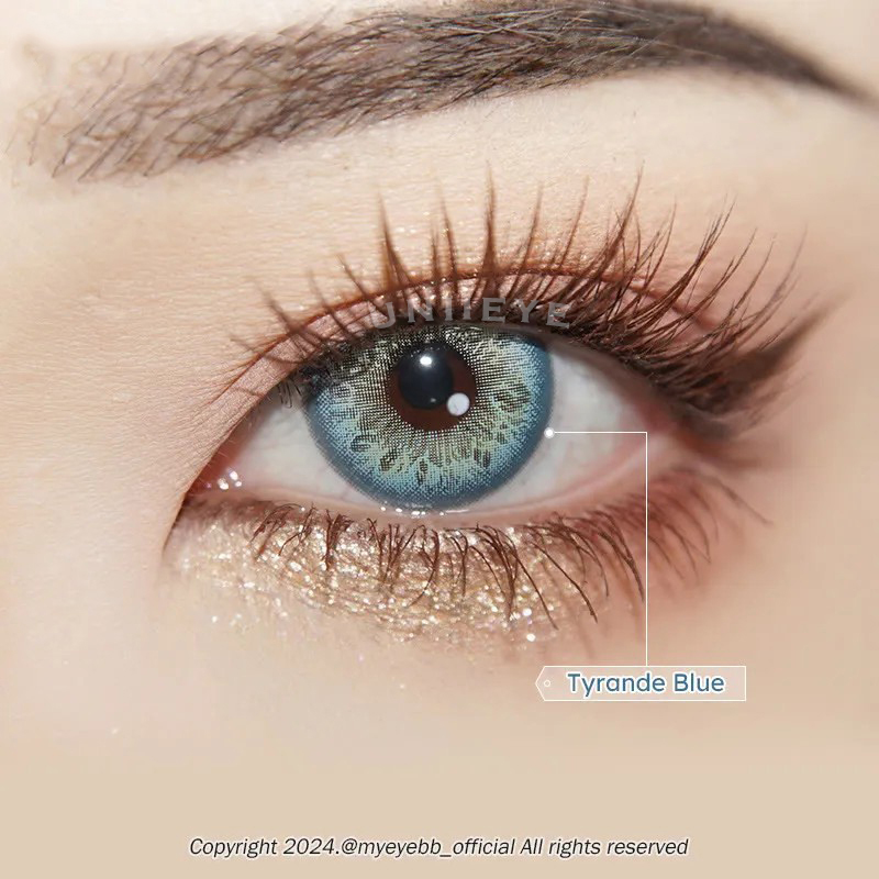 Uniieye Tyrande Blue Prescription Colored Contact Lenses