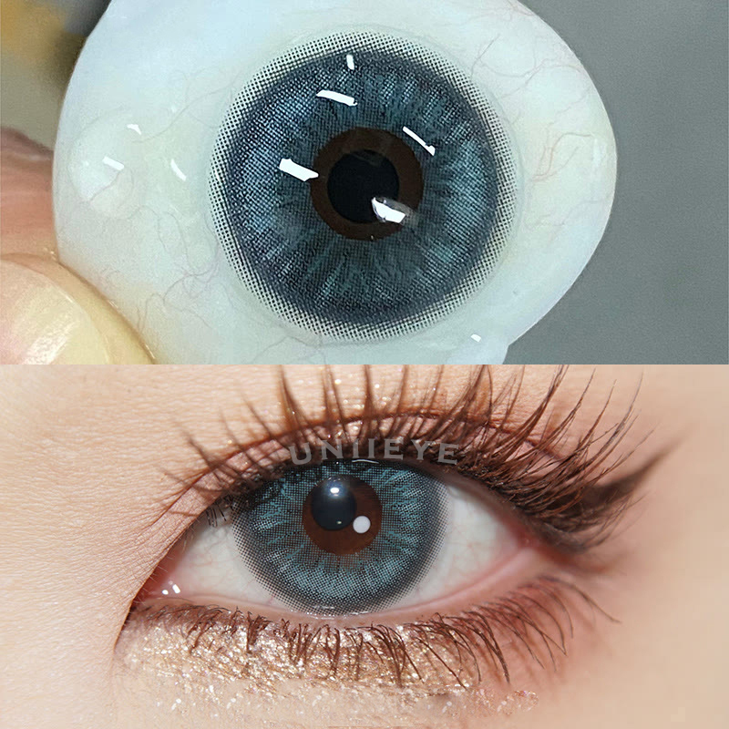 Uniieye Neo Sunflower Blue Prescription Colored Contact Lenses