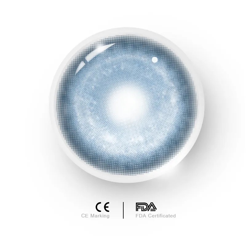 Uniieye Cyber Blue Prescription Cosplay Colored Contact Lenses | 6 Months