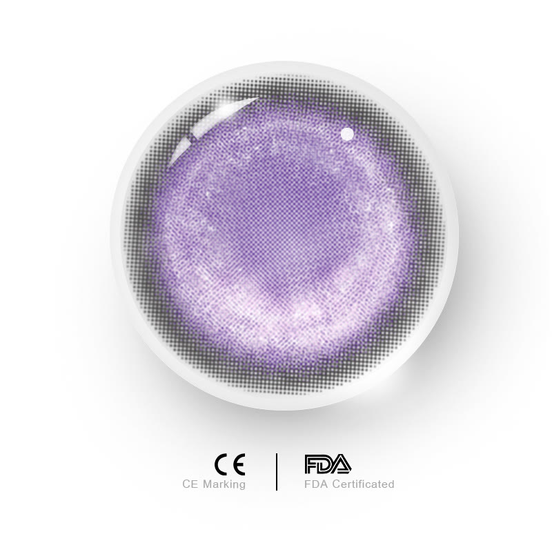 Uniieye Cyber Mesh Violet Prescription Cosplay Colored Contact Lenses | 6 Months-UNIIEYE