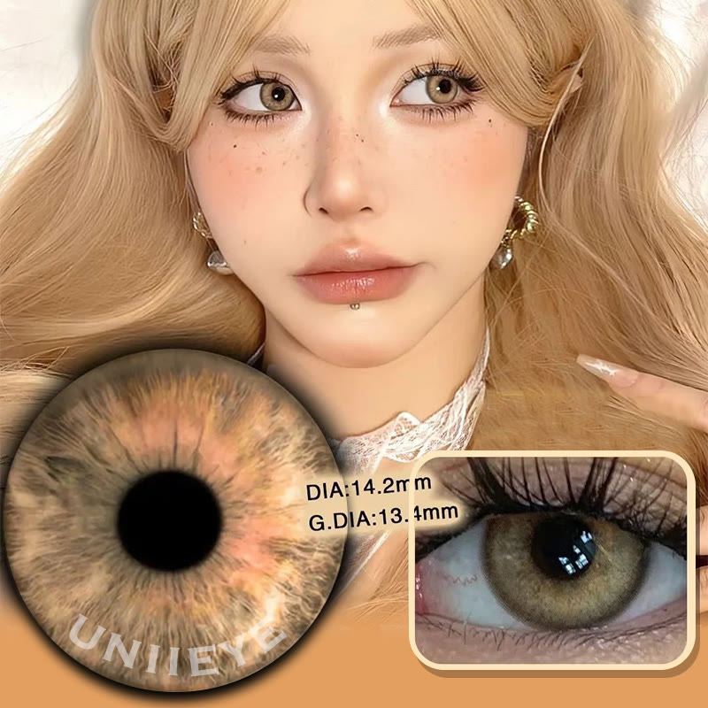 Uniieye Wild DNA Brown Colored Contact Lenses