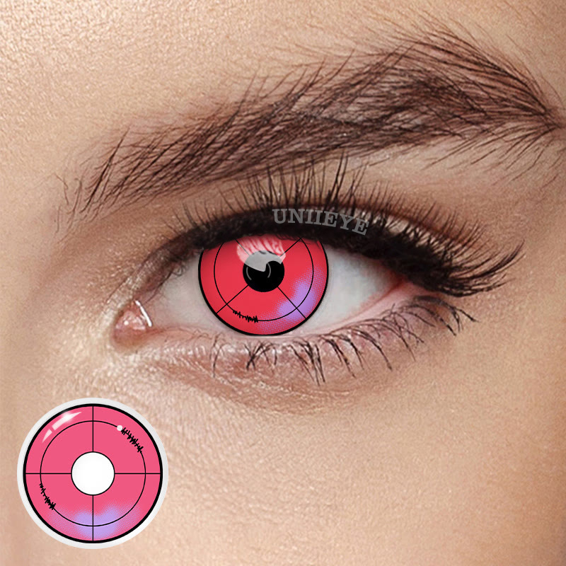 Uniieye Red Violet Cosplay Colored Contact Lenses-UNIIEYE