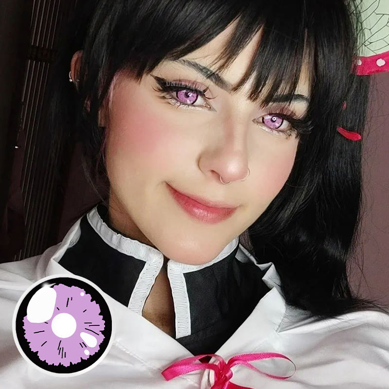 Uniieye Shizuku Purple Cosplay Colored Contact Lenses-UNIIEYE