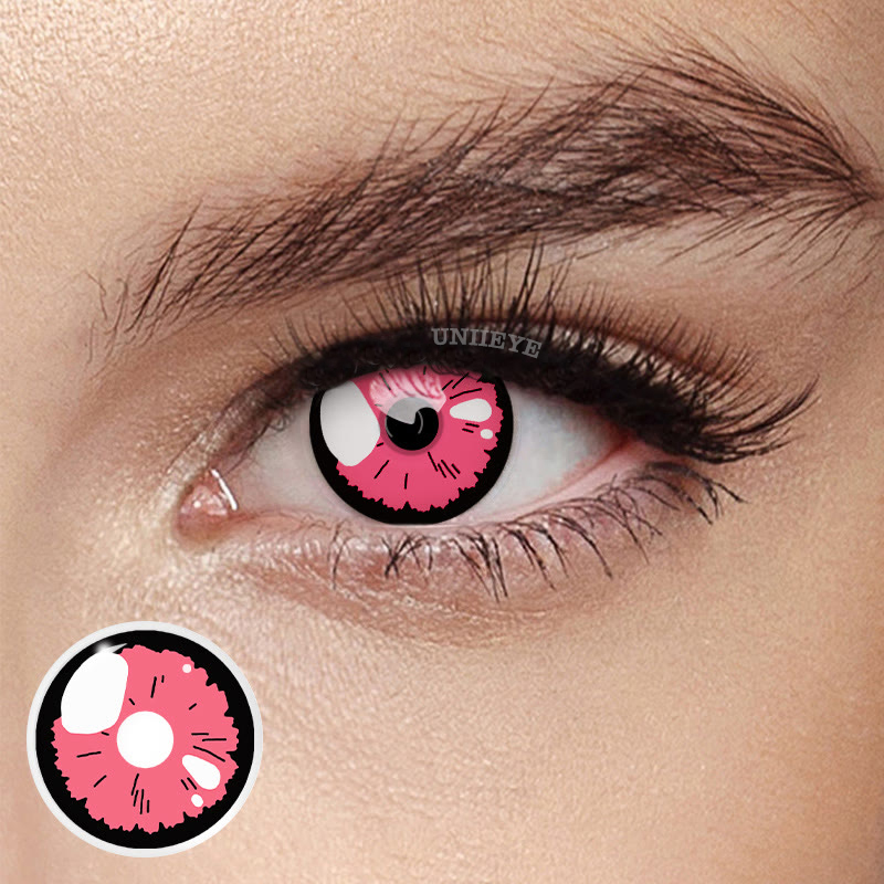 Uniieye Kitagawa Pink Cosplay Colored Contact Lenses-UNIIEYE