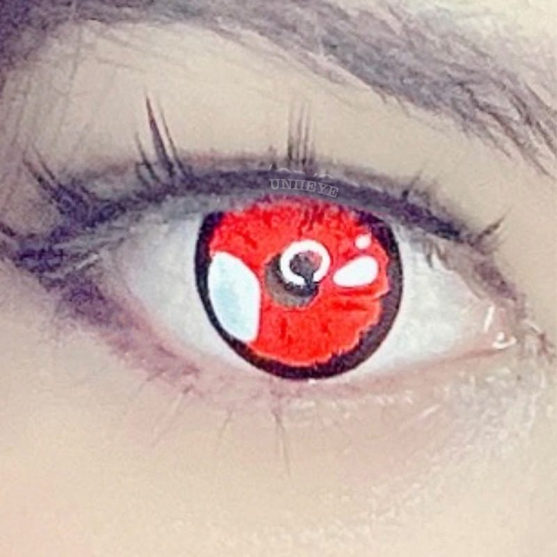 Uniieye Black Lobelia Red Cosplay Colored Contact Lenses-UNIIEYE