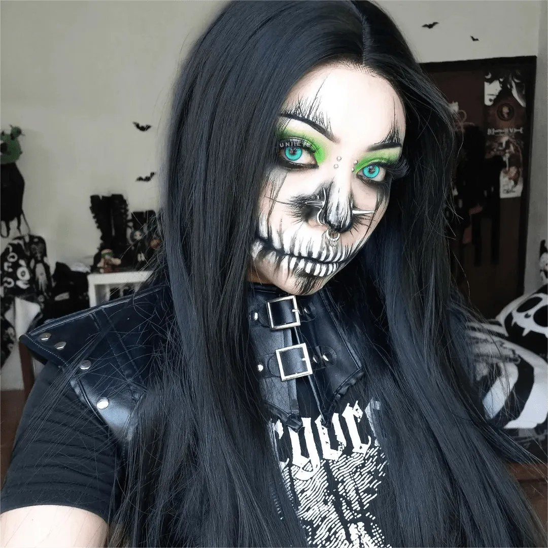 Uniieye Magic Coral Cyan Green Prescription Colored Contact Lenses