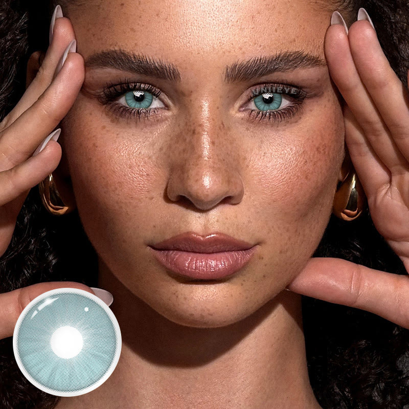 Uniieye Iceberg Green Prescription Colored Contact Lenses