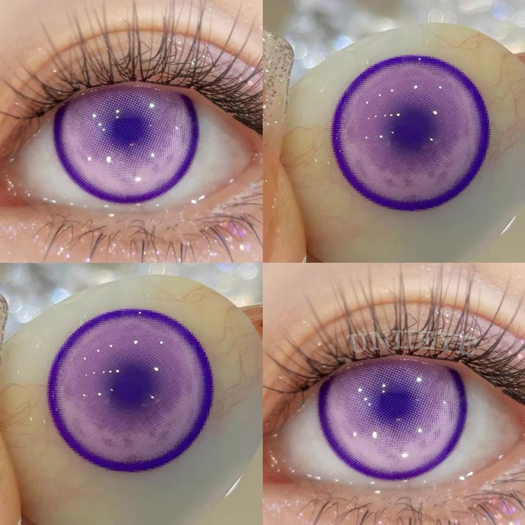 Uniieye Kochou Shinobu Violet Prescription Cosplay Colored Contact Lenses-UNIIEYE