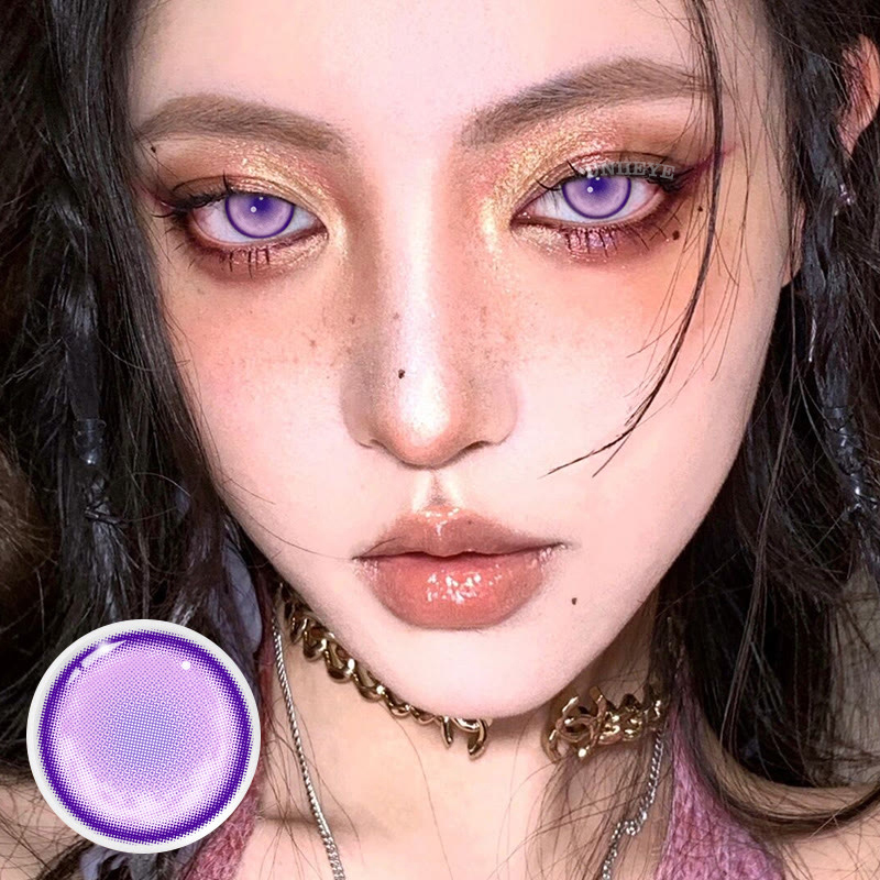 Uniieye Kochou Shinobu Violet Prescription Cosplay Colored Contact Lenses-UNIIEYE