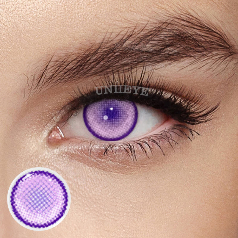 Uniieye Kochou Shinobu Violet Prescription Cosplay Colored Contact Lenses-UNIIEYE