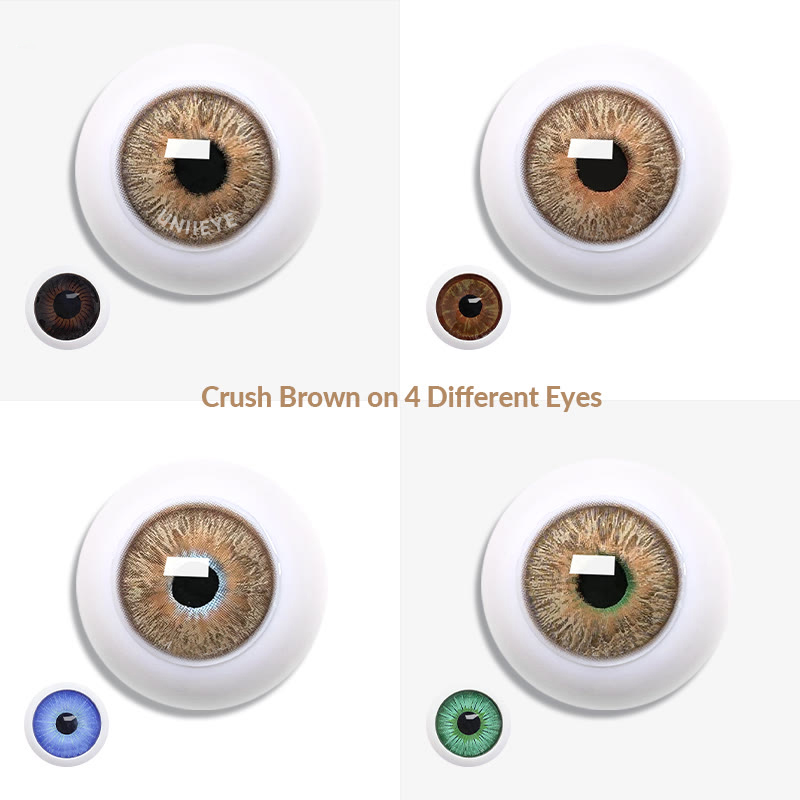 Uniieye Crush Brown Men Colored Contact Lenses