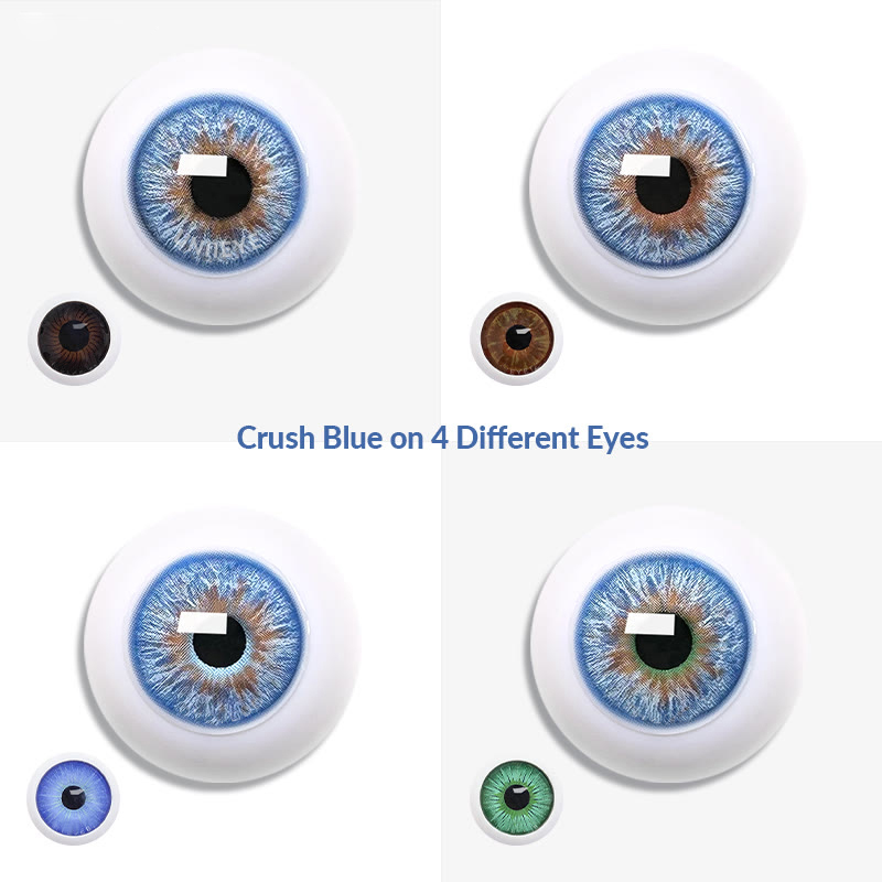 Uniieye Crush Blue Men Colored Contact Lenses
