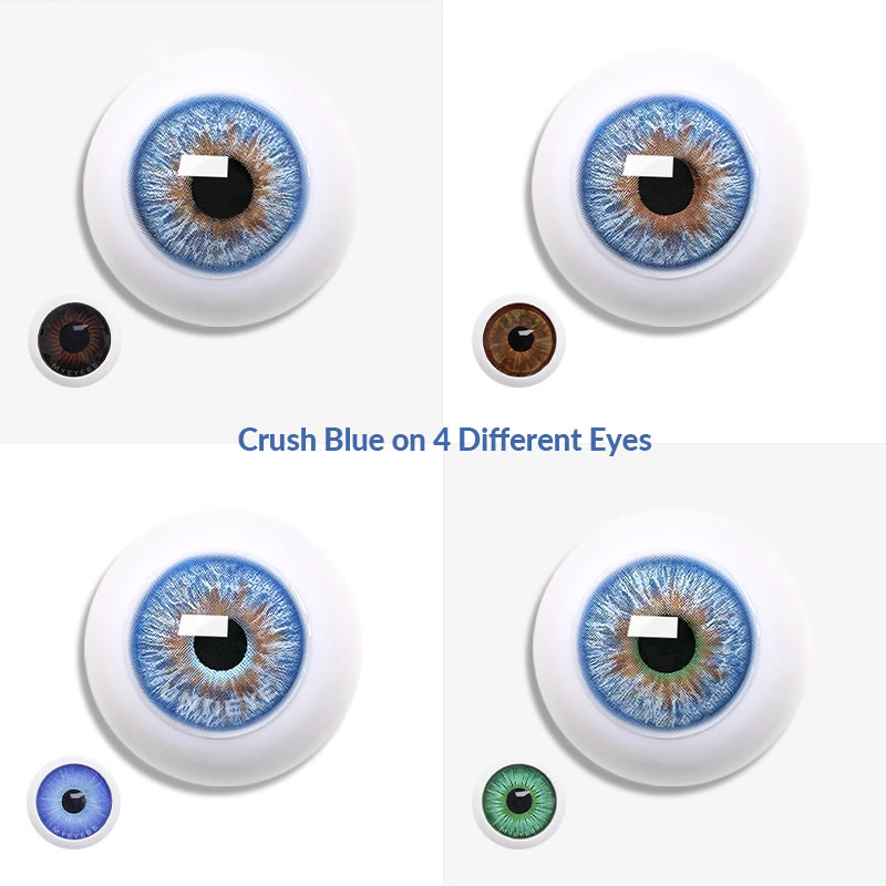 Uniieye Crush Blue Colored Contact Lenses