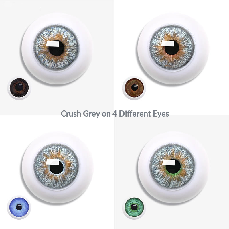 Uniieye Crush Grey Men Colored Contact Lenses