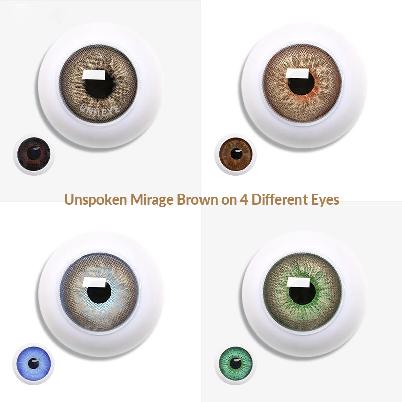 Unspoken Mirage Brown For man Colored Contact Lenses For man