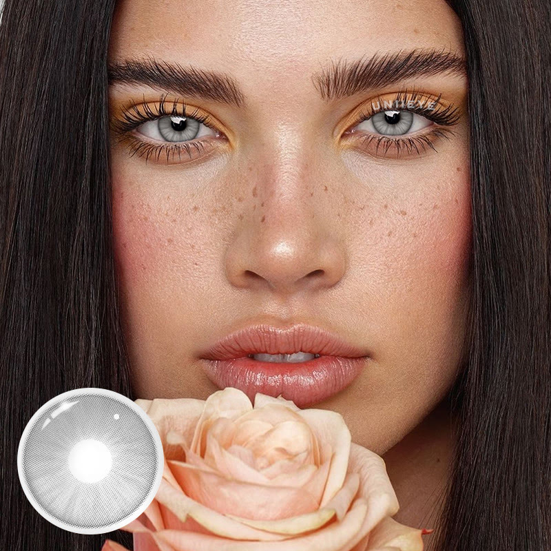 Uniieye Iceberg Grey Prescription Colored Contact Lenses